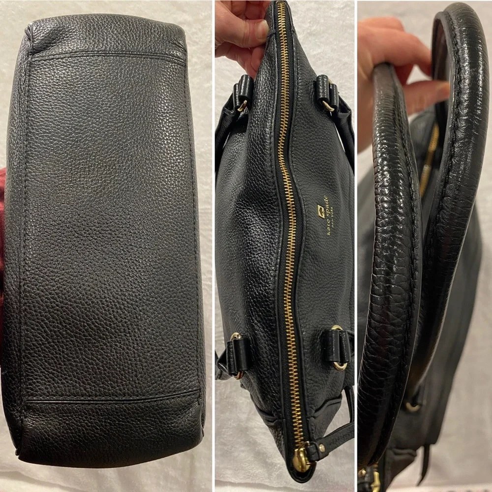 Kate Spade EUC Grant Park Alida Black Leather Tote - Picture 5 of 9